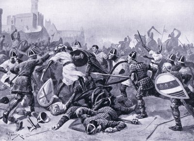 Esteban hecho prisionero en la Batalla de Lincoln AD1141, años 1920 de Alfred Pearse